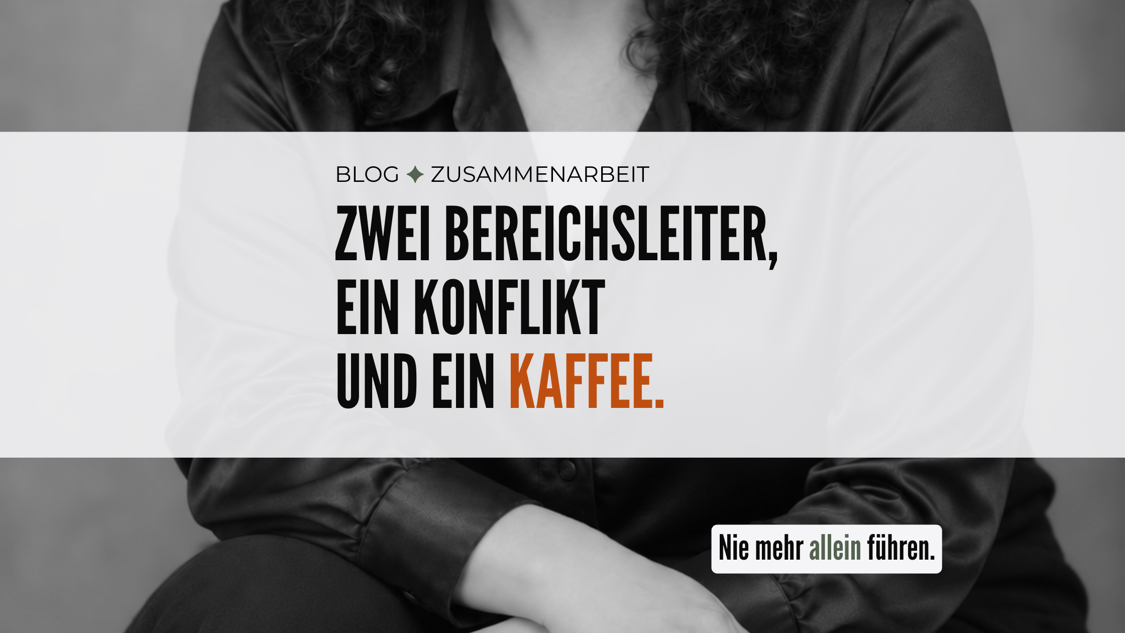 Zwei Bereichsleiter, ein Konflikt und ein Kaffee